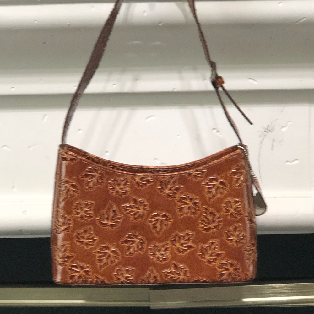 Brown bag with maple leaf